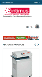 Mobile Screenshot of intimus-shredder.com