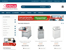 Tablet Screenshot of intimus-shredder.com